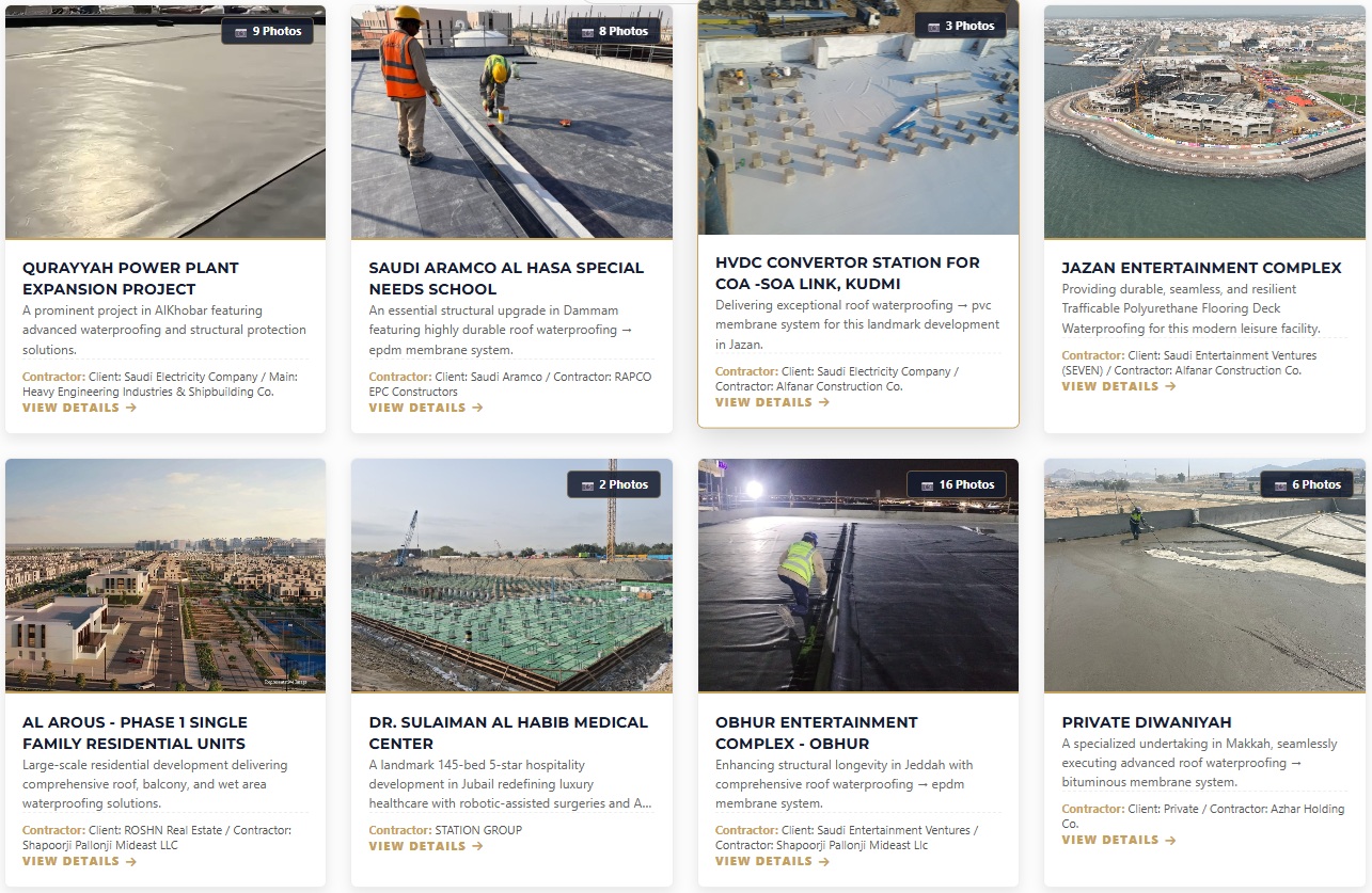 Waterproofing Gallery Showcase